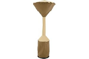 Classic Accessories Veranda Water-Resistant 34 Inch Round Stand-Up Patio Heater Cover, Patio Furniture Covers