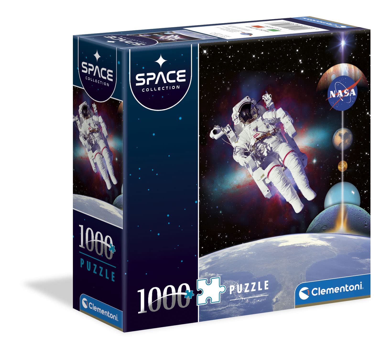 Clementoni 80506 Nasa Nasa-1000 Pieces-Adult Jigsaw Puzzle, Made in Italy, Multicolour [Amazon Exclusive]
