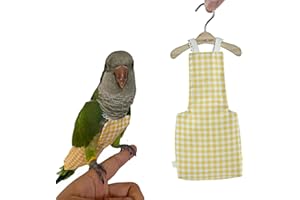 GUANLANT Bird Diaper, Cockatiels Diaper Flight Suite Liners, Monk Parakeets Flight Suit,Parrot Bird Clothes, Bird Training Nappy Suit with Hanger Leash Hole for Quaker Sun Conure Senegal Lorikeet