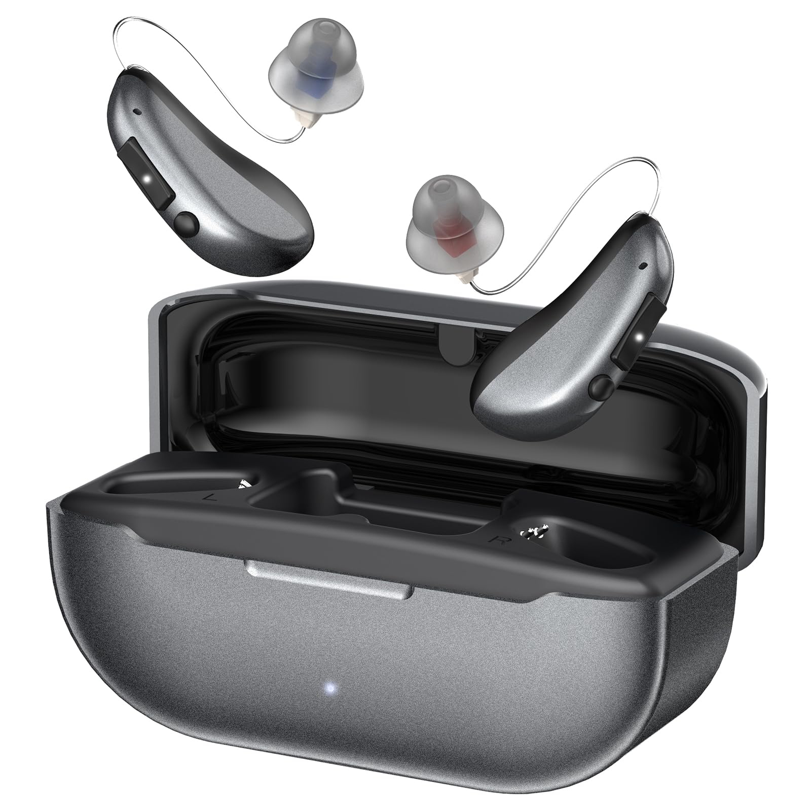 Photo 1 of Hearing Aids, Hearing Aids for Seniors with Moderate Hearing Loss, 16 Channel Rechargeable Hearing Amplifiers with Noise Cancelling, Five Levels of Volume Adjustment, Clear Sound and Easy to Use