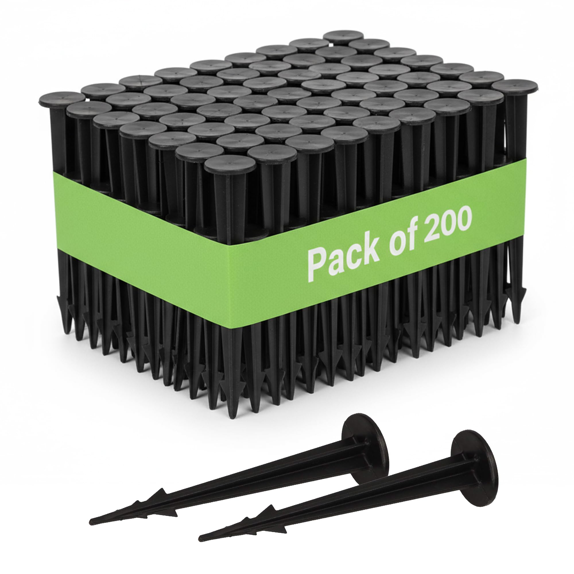 GARDENIX® Pack of 200 TerraPEG Mini Securing Pegs Landscape Fabric Peg for Weed Fabric Ground Sheet Cover