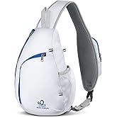 WATERFLY Crossbody Sling Bag Small Water Resistant Backpack Lightweight Shoulder Chest Daypack for Men Women Hiking Travel