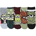 Bioworld Despicable Me Minions Classic Monsters Costumes Women’s 5-Pair Ankle Socks