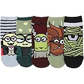 Bioworld Despicable Me Minions Classic Monsters Costumes Women's 5-Pair Ankle Socks