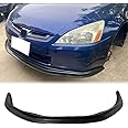MagicDrift Front Bumper Lip, Compatible with 2003-2005 Honda Accord Sedan, MDA Style PU Front Lip Chin Spoiler Splitter, Unpainted Black, 1PC