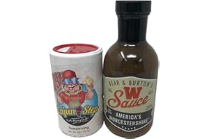 GENERIC Bundle of StaleKracker's Cajun Two Step Original 8 oz and Bear and Burton's W Sauce 12 oz