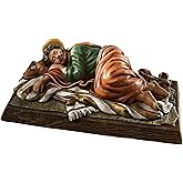 Avalon Gallery Christian Home Décor Hand-Painted Michael Adams Figurine, 6-Inch, Sleeping St. Joseph