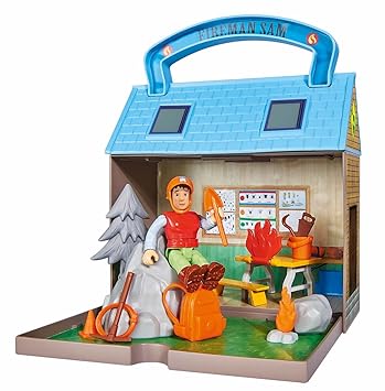 Simba 109251032 - Feuerwehrmann Sam Bergrettungszentrum mit 2 Figuren