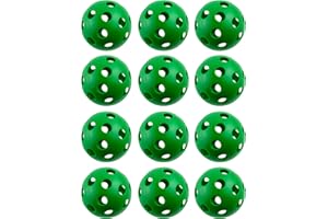Cannon Sports 12-Inch Plastic Softballs – 12 Pack of Official Size Plastic Practice Softballs – Perfect for Hitting, Pitching