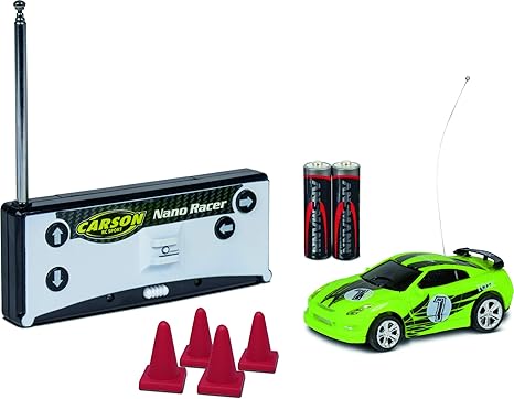 CARSON 500404181 - 1:60 Nano Racer Toxic 27MHz 100% RTR, Ferngesteuertes Auto / Fahrzeug, RC Fahrzeug, inkl. Batterien und Fe