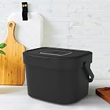 Storm Trading 6L Wall Mount Compost Caddy with Carbon Filter Black view 5