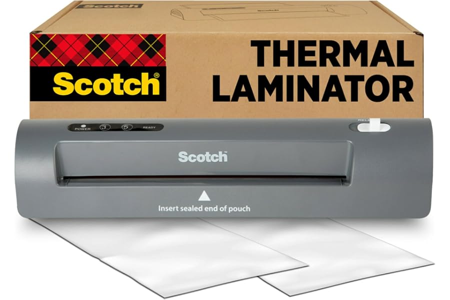 Scotch Thermal Laminator, 2 Roller System for a Professional Finish, Use for Home, Office or School, Suitable for use with Photos (TL901X)