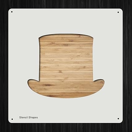 Amazon Com Top Hat Plastic Mylar Stencil For Painting