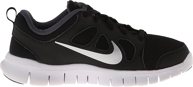 Amazon Com Nike Kids Free 5 0 Ps Black Mtllc Slvr Drk Gry White Running Shoe 11 Kids Us Running