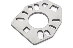 KIMISS Stainless Steel Pinion Yoke Wrench Tool Puller with Extra 1/2in Hole, Silver Universal Yoke Flange Holding Tool for Lo