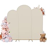 DREAHOTEXTIL Arch Covers,Arch Backdrop Stand Fitted Cover for Wedding Birthday Party Ceremony Banquet Decoration(7.2FT&6.6FT&