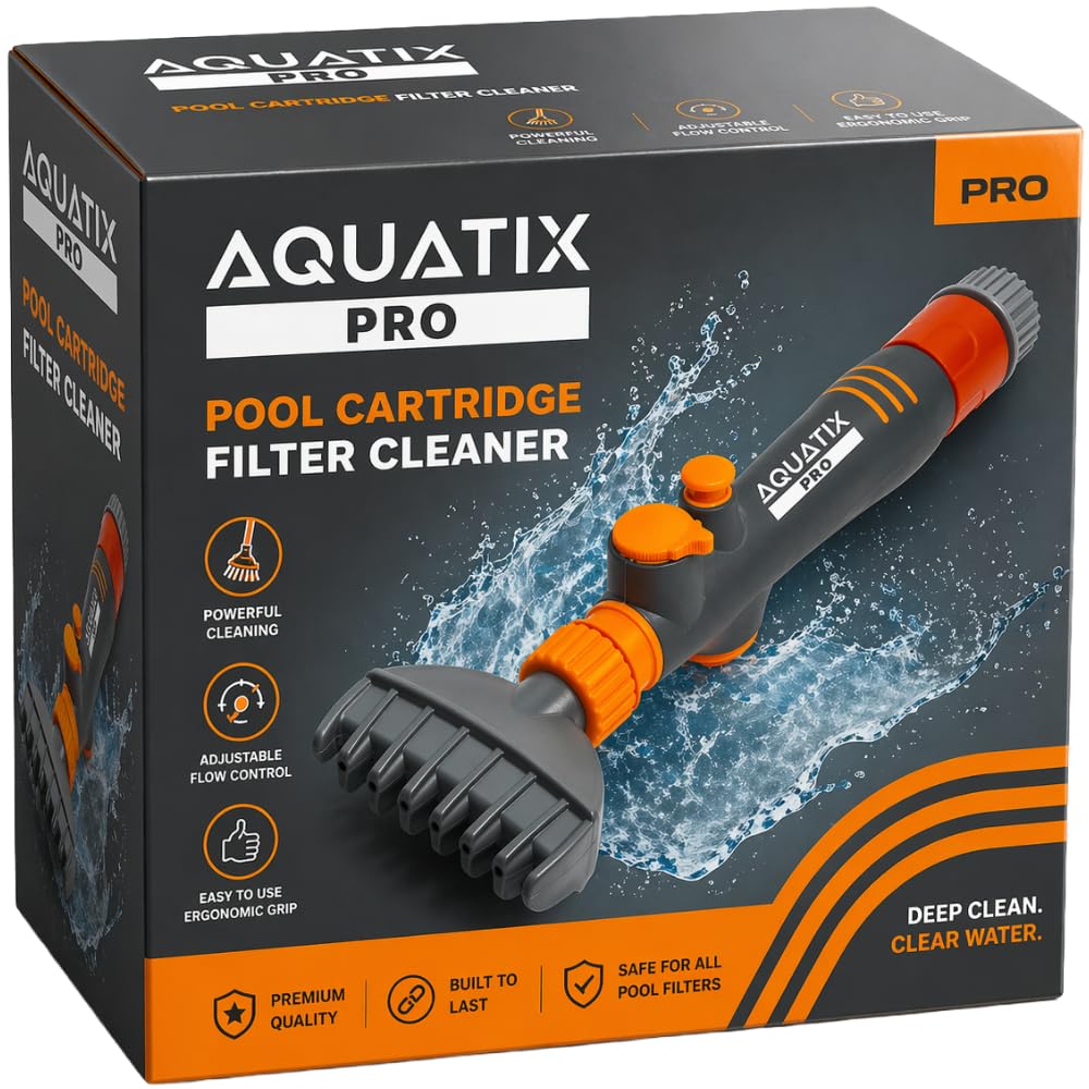 Aquatix Pro Premium Pool & Spa Filterpatronenreiniger entfernt Schmutz