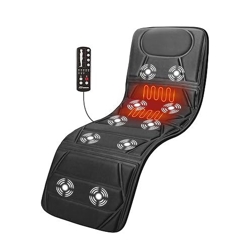 Snailax Massage Mat with Heat, Back Massage Pad for Bed, Chair, 10 - Main Image