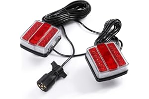 LINKITOM Magnetic LED Trailer Towing Light Kit, 24ft Cable with 7 pin plug, IP68 Waterproof, DOT Approved