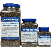 Crab &amp; Crayfish 4mm-3/16 Sinking 40% Protein Nuggets...10oz Small Jar | 4mm-3/16" Pellets, 40% Protein, For Crabs, Crayfish, Axolotl, Salamanders, Snails, All Bottom Tropical Fish