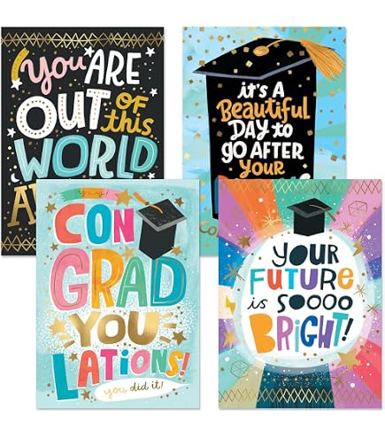 Graduation Card Artful Designs 1 + Matching Envelope Made In Recycled...
