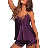 Avidlove Satin Pajamas Set Sleepwear Womens Sexy Lingerie Cami Shorts Set Nightwear S-XXL