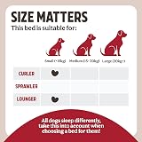Rosewood Rosewood Jumbo Cord Plush Dog Bed Small 51x45cm Grey/Cream view 7