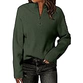 ZANZEA Quarter Zip Pullover Women Long Sleeve Knit Sweater V Neck Fall Tops Fashion Clothes 2025
