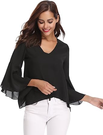 white chiffon tops uk