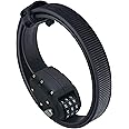 OTTOLOCK Cinch Lock - Lightweight Anti Theft Compact Combination Bike Lock, Ideal for Quick Stops, Bicycle Accessories, Stealth Black, 30 Inch
