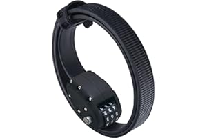 OTTOLOCK Cinch Lock - Lightweight Anti Theft Compact Combination Bike Lock, Ideal for Quick Stops, Bicycle Accessories, Stealth Black, 30 Inch