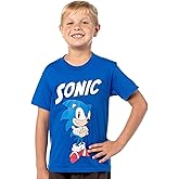 Sonic The Hedghog Boy's Sonic Folded Arms Victory Stance Short Sleeve Kids Graphic Print T-Shirt