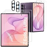 6 Pack for Samsung Galaxy Z Fold 7 / Z Fold 8 Ultra Screen Protector | with Camera Lens Protector, Touch Sensitive, Anti-Scra