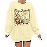 ALLTB Book Sweatshirts Women It’s a Good Day to Read Book Graphic Shirt Bookish Teacher Reading Pullover Long Sleeve Top