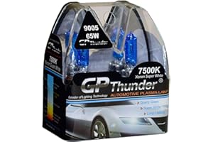 GP THUNDER GP Xtreme 9005 HB3 7500K 65W Xenon White Quartz Glass Bulbs for Headlamp - Fog Light -High Beam - Low Beam Car Truck Jeep SGP75K-05