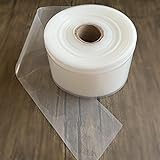 4 Mil Thick 2.2lb Flat Poly Tubing 3.1 inch/8cm