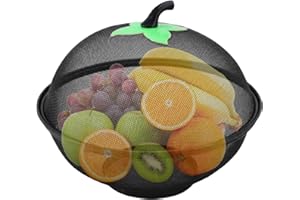 Fruit Basket Fruit Bowl with Lid 11 Inch Metal Wire Mesh Basket with Raised Bottom Stylish and Functional Food Bowl Cover for