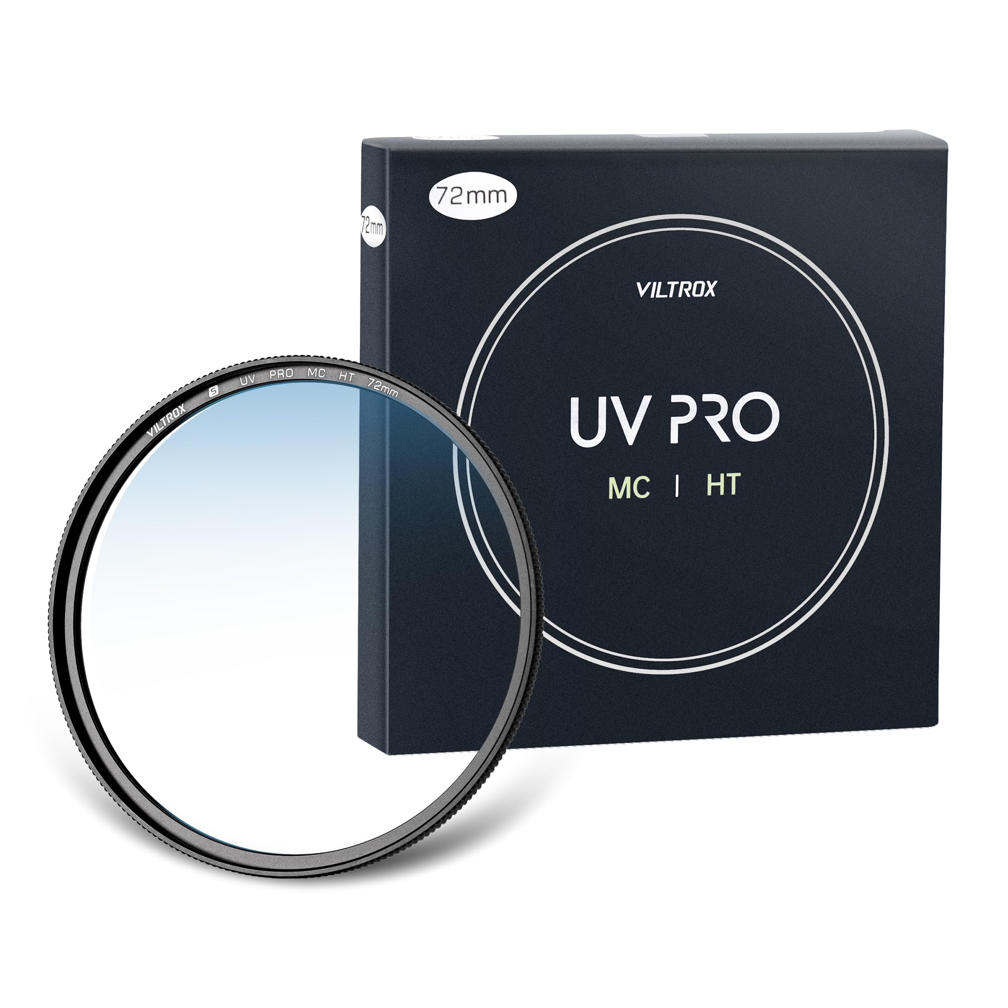 VILTROX 72mm MC UV Protection Filter 18 Multi-Layer Coatings UHD Camera Lens UV Filter, Ultra Hard Coating, Nano Coating, Hydrophobic, Scratch Resistant Ultra-Slim UV Filter for 72mm Camera Lens