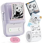 NIIMBOT B21 Pro Label Maker with Tapes, 300DPI HD Label Printer, Sticker Maker for Home Organization, Photo Print, Study Graphics, Scrapbook, Lavender Purple