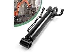 VORGENS Mini Excavator Thumb Cylinder, Hydraulic Cylinder 25mm/0.98in, Compatible with Mini Excavator Attachment Below 3 Tons - Replace Small Digger Three Holes Hydraulic Thumb Clip Only