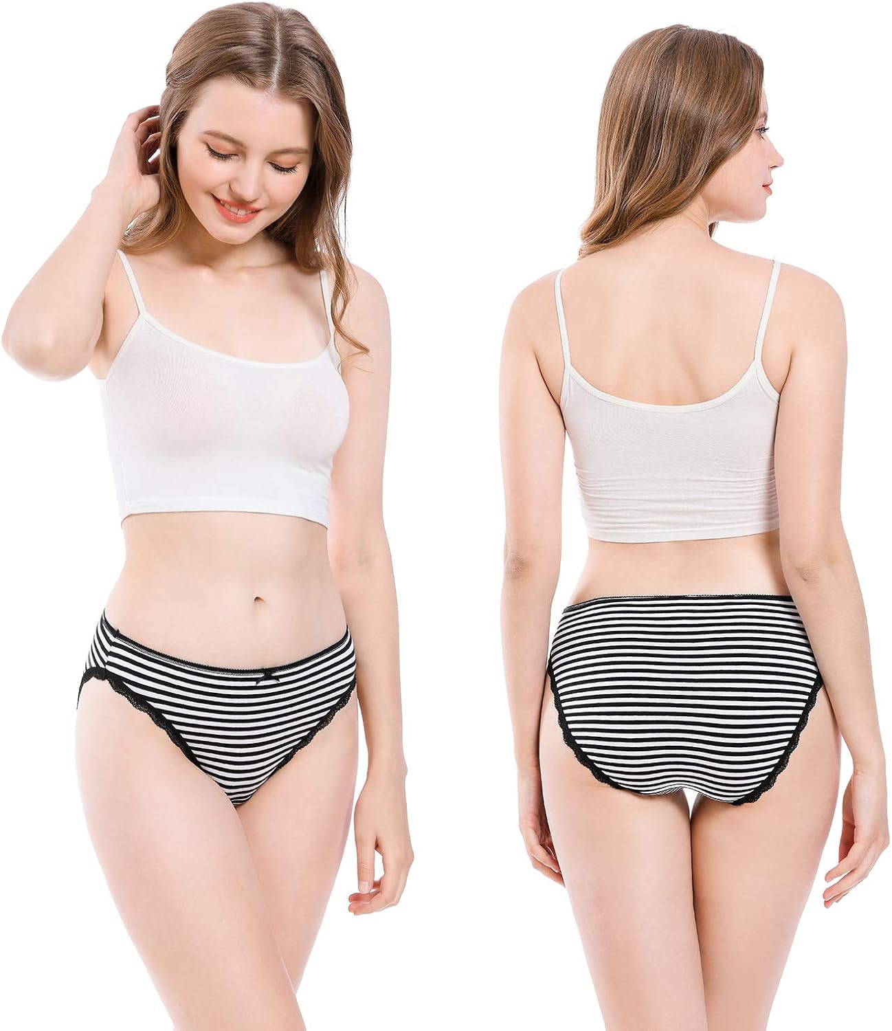 LYYTHAVON Women's Cotton Underwear Briefs Breathable Ladies Panties: Clothing