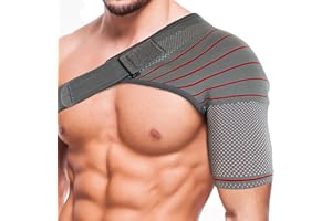 ORTONYX Shoulder Stability Brace Compression Sleeve for Rotator Cuff Support, Injury Prevention, Dislocated AC Joint, Labrum Tear, Frozen Shoulder Pain, Sprain, Soreness, Bursitis/XXL