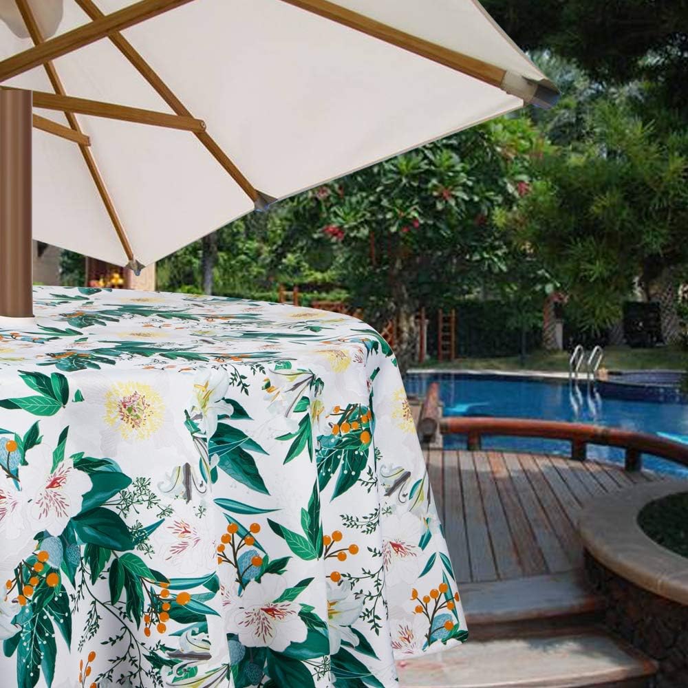 EHouseHome Outdoor Tablecloth Water Resistant Polyester ...