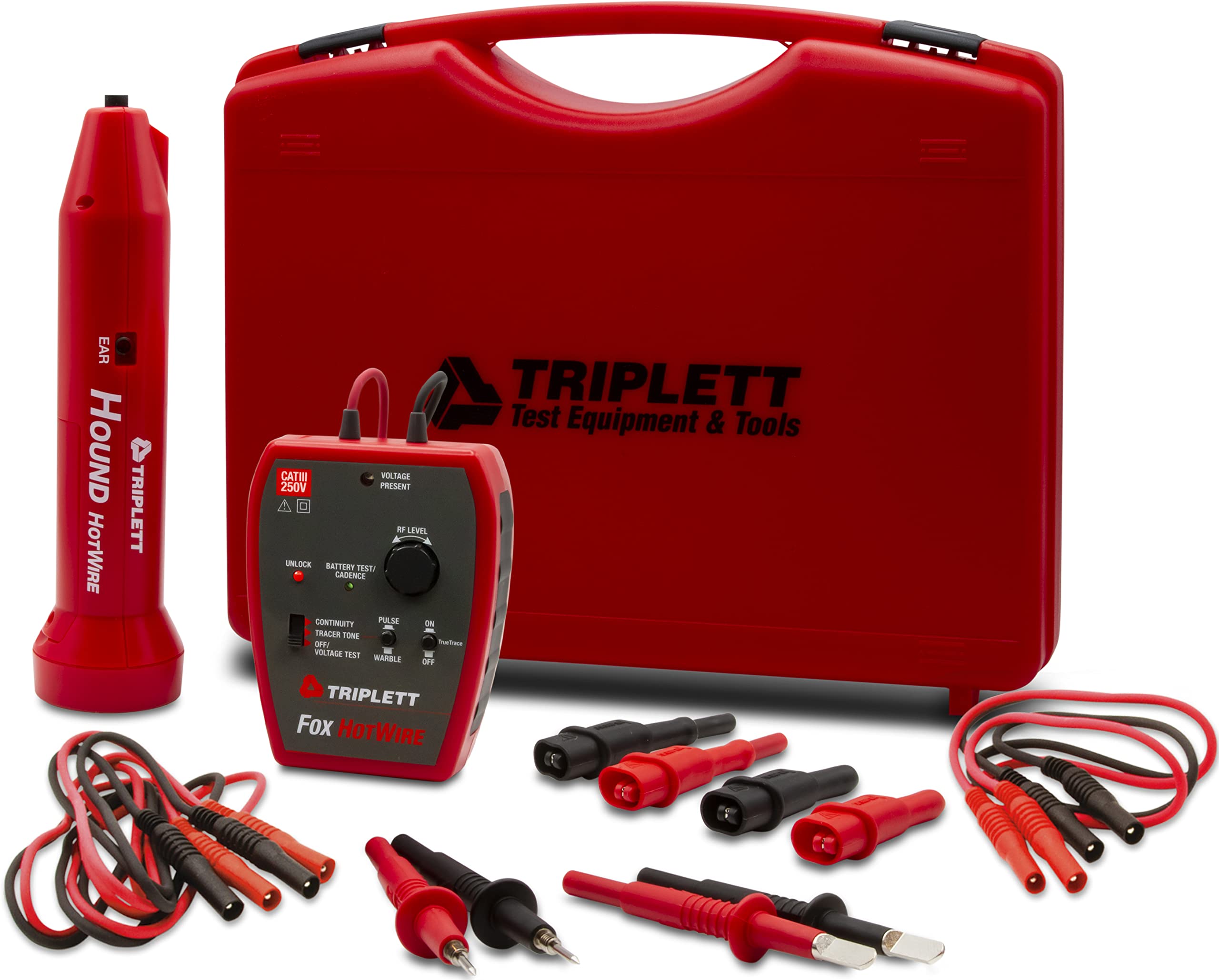 Photo 1 of ****Partial set***

Triplett 3388 Fox & Hound HotWire Live Wire Tone and Probe Wire Tracing Kit with Adjustable Sensitivity - Traces Wires from 0 ~ 250 VAC and up to 1000 ft,Black