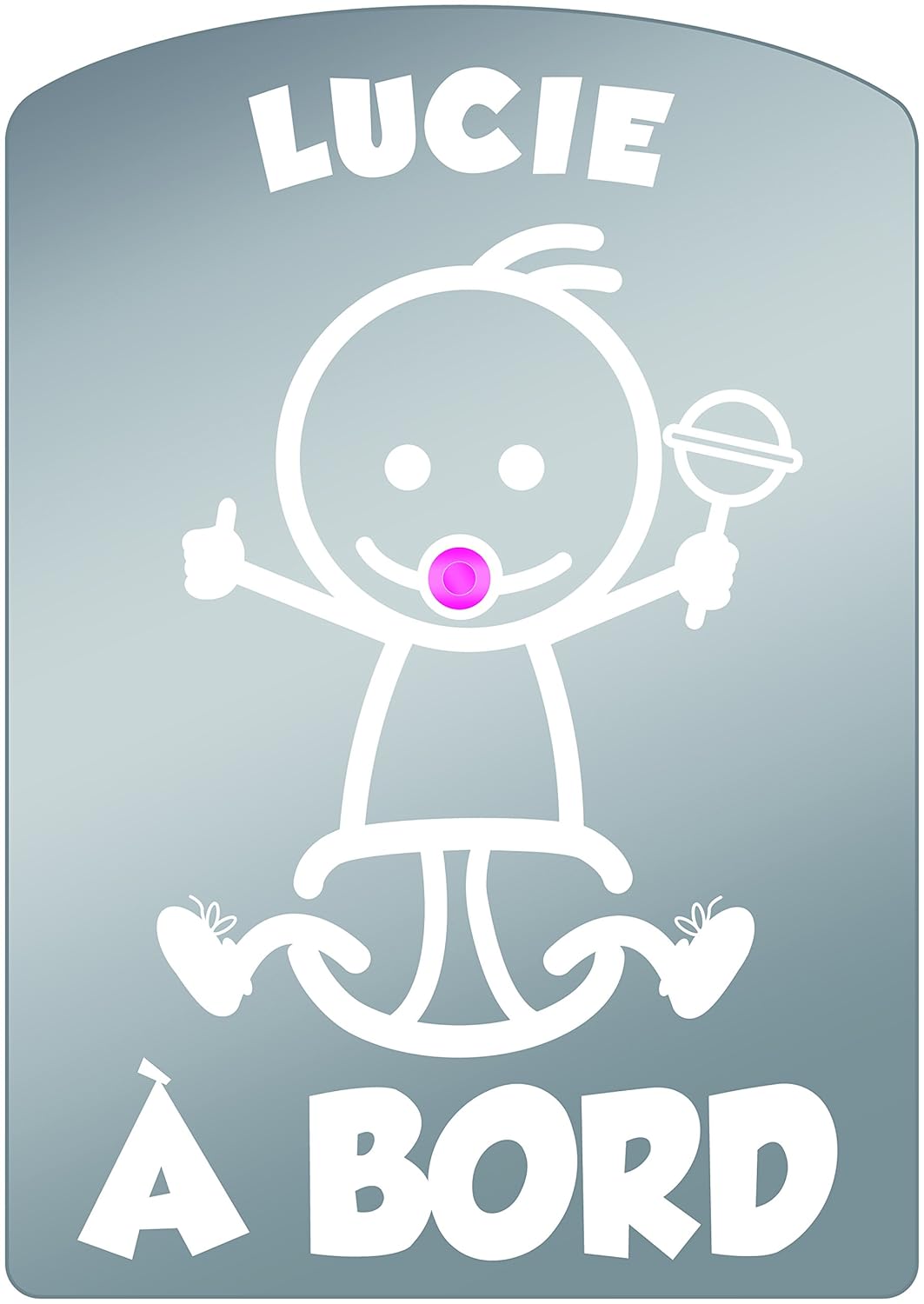 Convertible Car Seat 5 40lbs Panneau Plastifie Voiture Bebe A Bord Avec Ventouse Prenom Yanis Baby