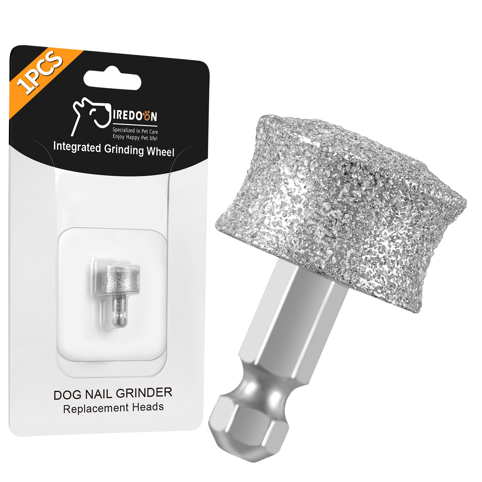 IREDOON Dog Nail Grinder Replacement Head-Integrated Grinding Head for Casfuy and Most Brands, Highly Efficient, Safe and Durable (1pcs)