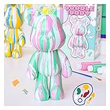 Coniuty DIY Creative Blank Painting Fluid Bear