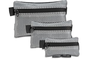 TACTICAL GEEK Storage A5 EDC Storage Pouch Set, Multi-Purpose Molle EDC Gadget Pouch, Multi-Functional Utility Small Tool Pocket,Luggage Organiser Divider Small Pouch Organizer for Daily Carry(Black)