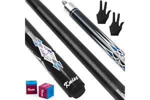 Kmise Pool Cue Stick - 58 Inch Pool Cues, 18~21Oz Canadian Maple Professional Billiard Cues Sticks, Pool Sticks for Adults, M