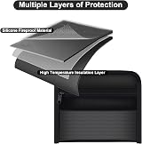 OFFCUP Fireproof Document Bag 2pcs 8x4.6 Inches Waterproof Zipper view 5
